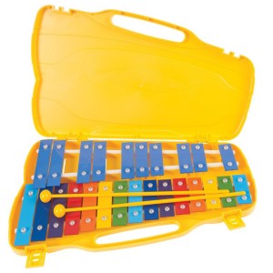 Performance Percussion G5-G7 25 Note Glockenspiel, Coloured Keys